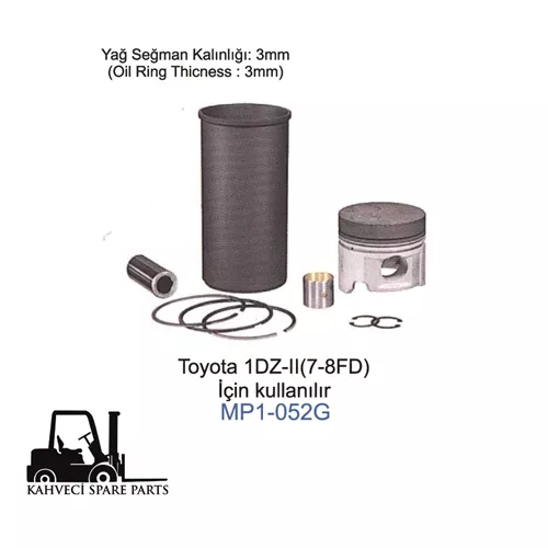 MP1-052G - Silindir Gömlek Set