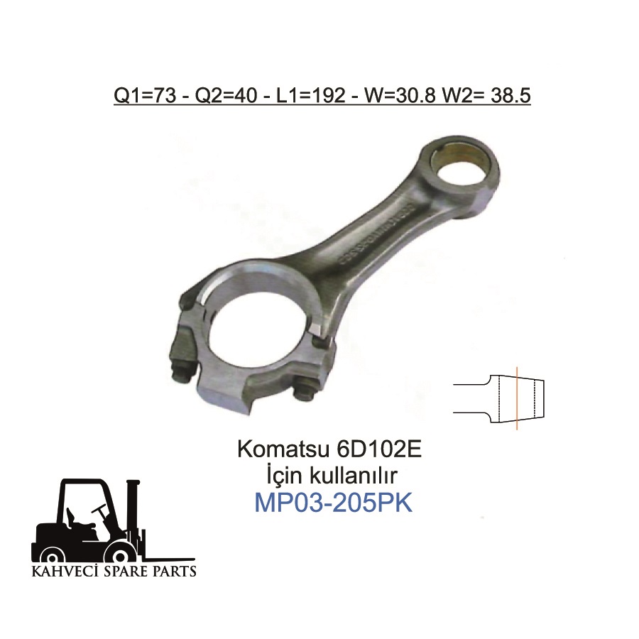 MP03-205PK - Piston Kol